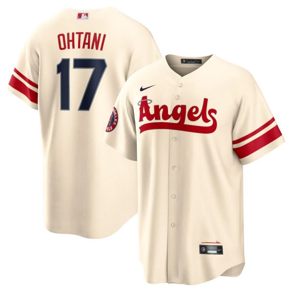 Angels 17 Shohei Ohtani Cream 2022 City Connect Cool Base Jersey Dzhi,We sell and wholesale Angels 17 Shohei Ohtani Cream 2022 City Connect Cool Base Jersey Dzhi on line form chian!
